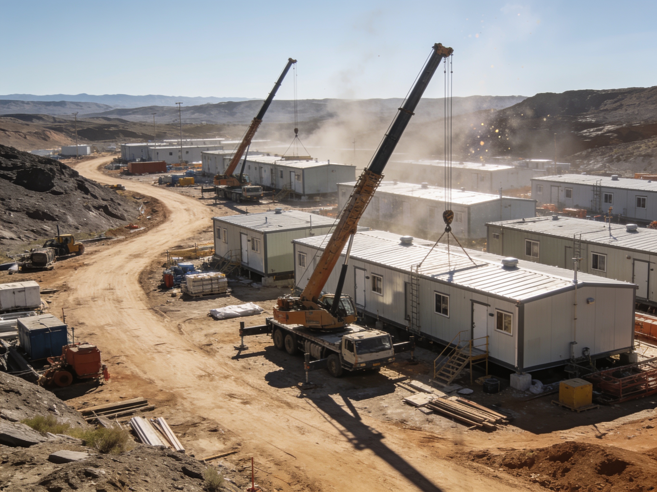 Site Access, Roads, Cranes and Module Placement