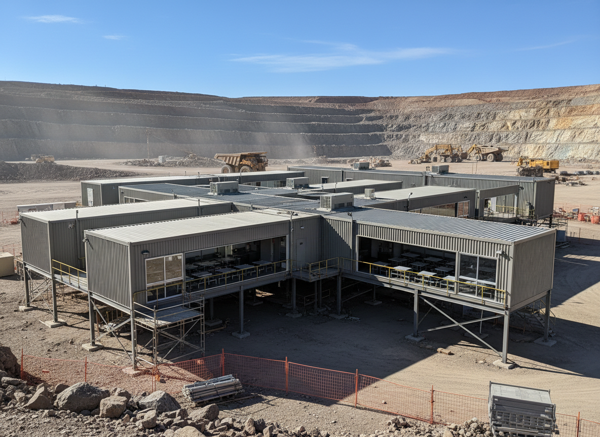 modular buildings for remote and industrial projects in Mozambique